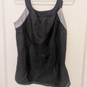 Banana Republic Silk Blend Green and Gray Tank Top- Size 4